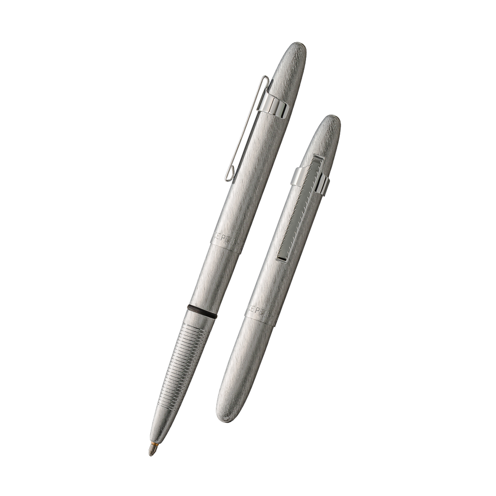 Fisher Space Pen Bullet Brushed Chrome with Clip 400BRCL