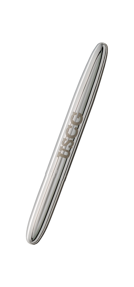 Fisher Space Pen 400USCG Chrome Bullet Space Pen With Laser Engraved Logo  Letters USCG 