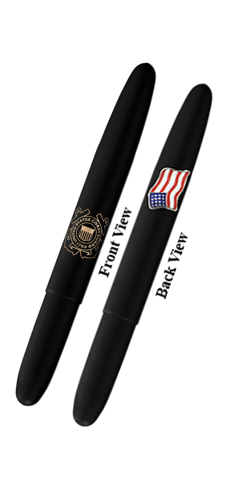 Fisher Space Pen - Black Matte Bullet Pen with American Flag
