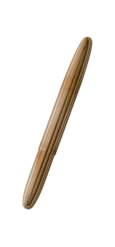 Closed 400-RAW raw brass bullet space pen