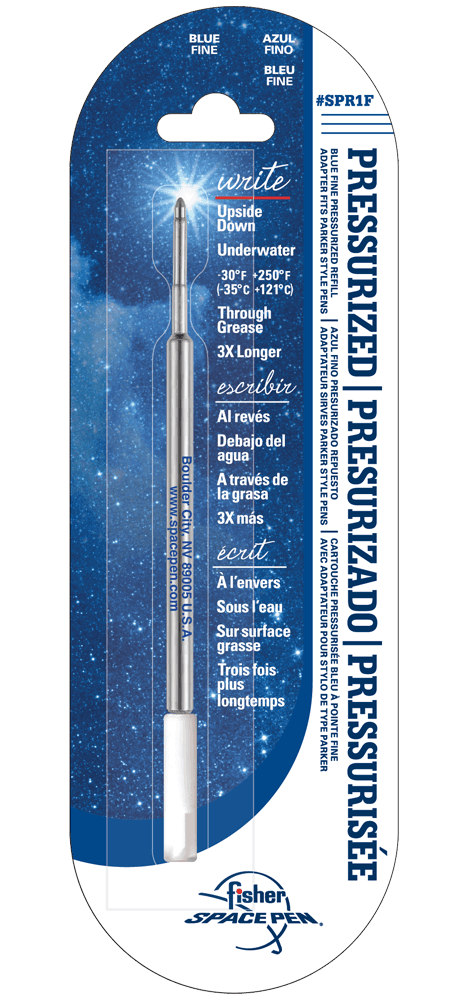 Blue Ink, Fine Point Space Pen Pressurized Refill-0