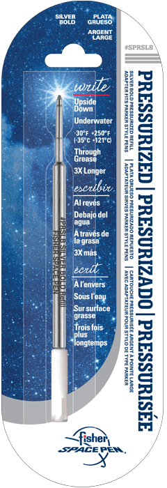 Silver Ink, Bold Point Space Pen Pressurized Refill-0